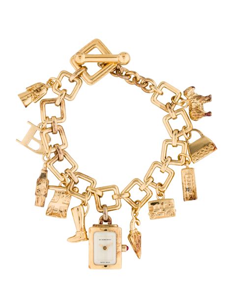 burberry charm bracelet watch|burberry watches for men.